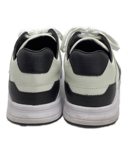 GUCCI（グッチ）GUCCI (グッチ) インターロッキングG スニーカー ホワイト×ブラック サイズ:23の古着・服飾アイテム