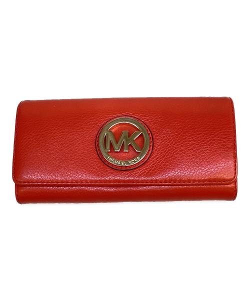 MICHAEL KORS（マイケルコース）MICHAEL KORS (マイケルコース) 長財布 レッドの古着・服飾アイテム