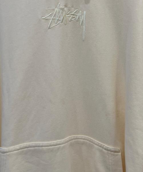 stussy（ステューシー）stussy (ステューシー) プルオーバーパーカー イエロー サイズ:Mの古着・服飾アイテム