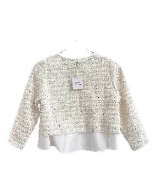 M Maglie le cassetto（エム マーリエ ル カセット）M Maglie le cassetto (エム マーリエ ル カセット) 長袖ブラウス ホワイト サイズ:7の古着・服飾アイテム