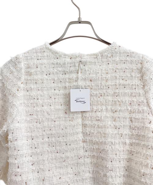 M Maglie le cassetto（エム マーリエ ル カセット）M Maglie le cassetto (エム マーリエ ル カセット) 長袖ブラウス ホワイト サイズ:7の古着・服飾アイテム