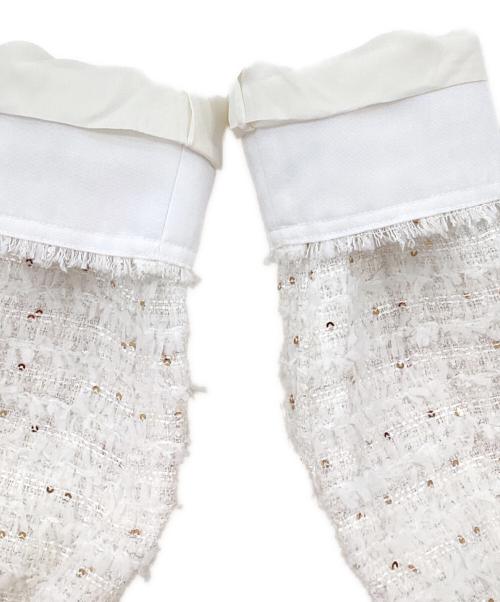 M Maglie le cassetto（エム マーリエ ル カセット）M Maglie le cassetto (エム マーリエ ル カセット) 長袖ブラウス ホワイト サイズ:7の古着・服飾アイテム