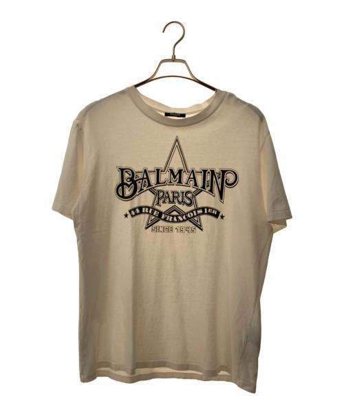 BALMAIN（バルマン）BALMAIN (バルマン) 半袖カットソー ホワイト サイズ:Sの古着・服飾アイテム