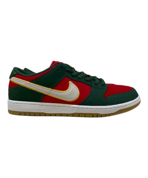 NIKE（ナイキ）NIKE (ナイキ) SB DUNK LOWPRO PRM グリーン×レッド サイズ:29の古着・服飾アイテム