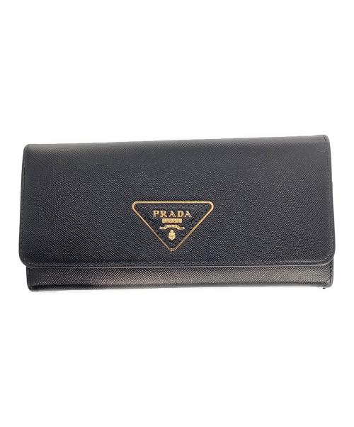 PRADA（プラダ）PRADA (プラダ) 長財布 ブラックの古着・服飾アイテム