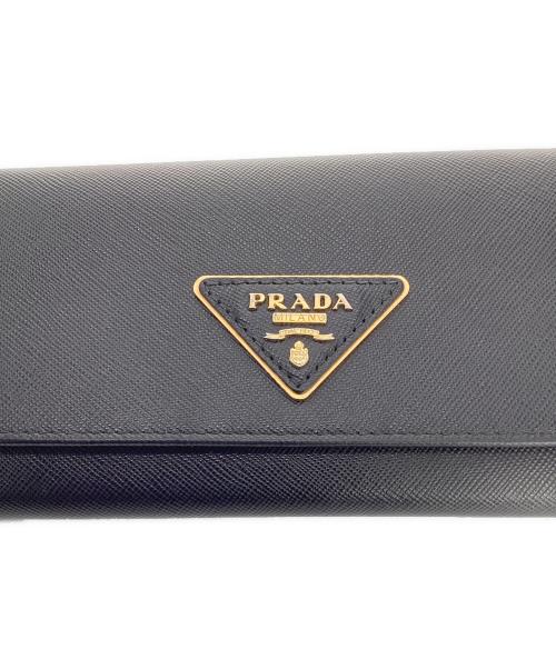 PRADA（プラダ）PRADA (プラダ) 長財布 ブラックの古着・服飾アイテム