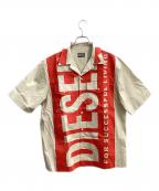 DIESELディーゼル）の古着「半袖シャツ」｜ベージュ