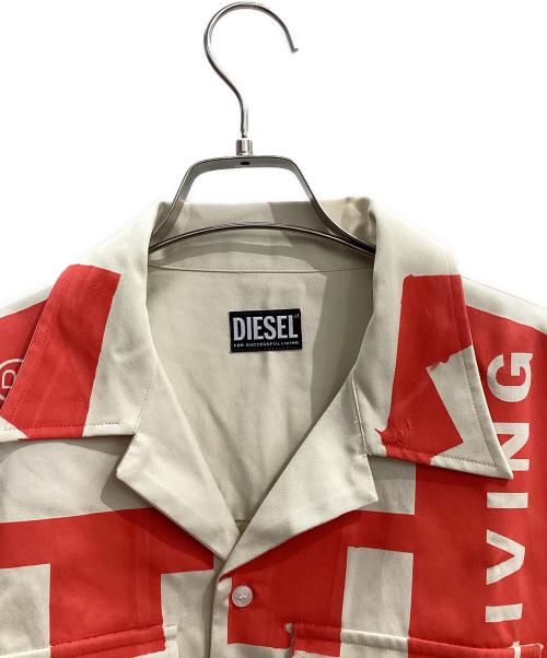 DIESEL（ディーゼル）DIESEL (ディーゼル) 半袖シャツ ベージュ サイズ:Mの古着・服飾アイテム