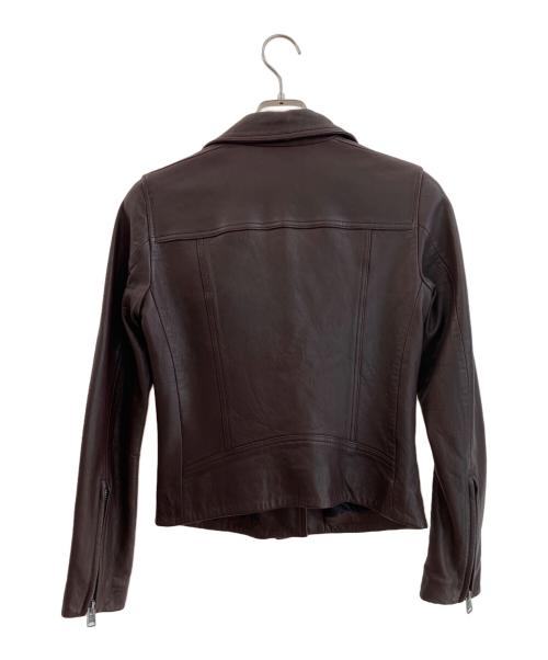 ALL SAINTS（オールセインツ）ALL SAINTS (オールセインツ) レザージャケット ブラウン サイズ:36の古着・服飾アイテム