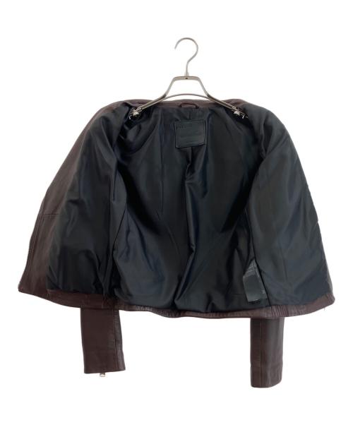 ALL SAINTS（オールセインツ）ALL SAINTS (オールセインツ) レザージャケット ブラウン サイズ:36の古着・服飾アイテム