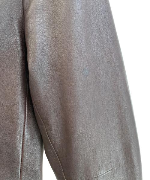 ALL SAINTS（オールセインツ）ALL SAINTS (オールセインツ) レザージャケット ブラウン サイズ:36の古着・服飾アイテム