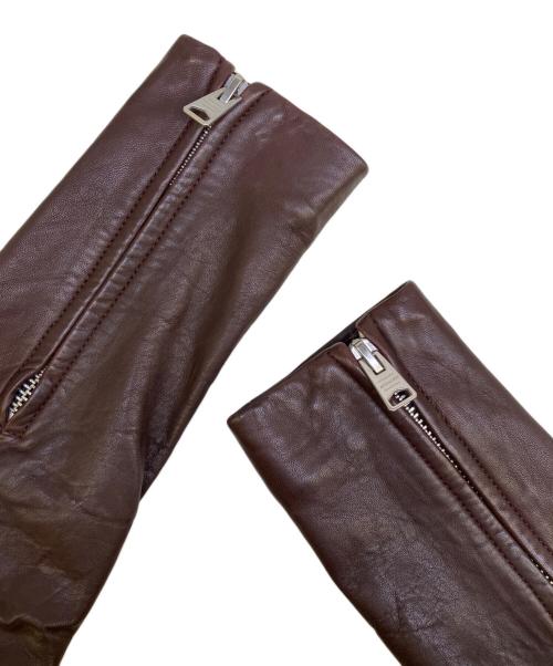 ALL SAINTS（オールセインツ）ALL SAINTS (オールセインツ) レザージャケット ブラウン サイズ:36の古着・服飾アイテム