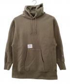 Champion REVERSE WEAVE×WTAPSチャンピオン リバース ウィーブ×ダブルタップス）の古着「プルオーバーパーカー」｜ブラウン