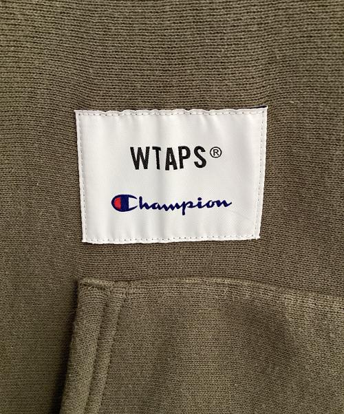 Champion REVERSE WEAVE（チャンピオン リバース ウィーブ）Champion REVERSE WEAVE (チャンピオン リバース ウィーブ) WTAPS (ダブルタップス) プルオーバーパーカー ブラウン サイズ:Lの古着・服飾アイテム