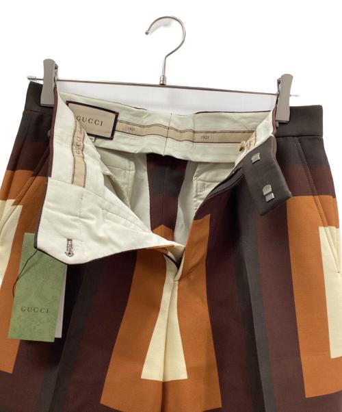 GUCCI（グッチ）GUCCI (グッチ) パンツ ブラウン サイズ:46の古着・服飾アイテム