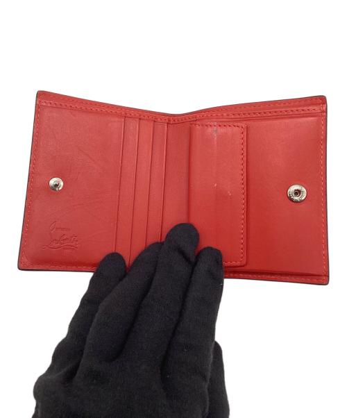 Christian Louboutin（クリスチャン・ルブタン）Christian Louboutin (クリスチャン・ルブタン) 2つ折り財布 ホワイト×レッドの古着・服飾アイテム