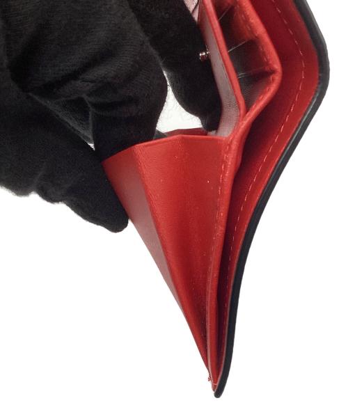 Christian Louboutin（クリスチャン・ルブタン）Christian Louboutin (クリスチャン・ルブタン) 2つ折り財布 ホワイト×レッドの古着・服飾アイテム