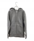 maison kitsuneメゾンキツネ）の古着「ジップパーカー」｜グレー
