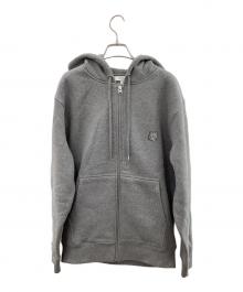 maison kitsune（メゾンキツネ）の古着「ジップパーカー」｜グレー