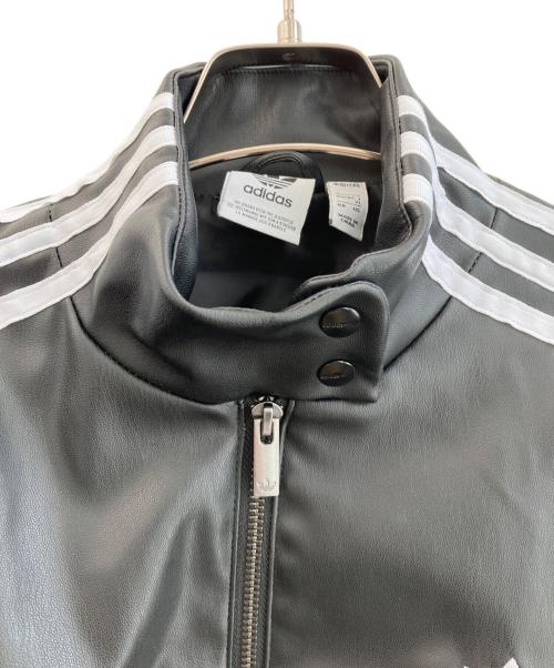 adidas（アディダス）adidas (アディダス) バイカージャケット ブラック サイズ:XLの古着・服飾アイテム