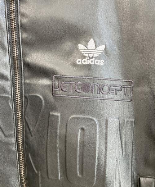 adidas（アディダス）adidas (アディダス) バイカージャケット ブラック サイズ:XLの古着・服飾アイテム