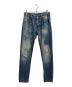 DSQUARED2（ディースクエアード）の古着「ダメージデニムパンツ」｜ネイビー