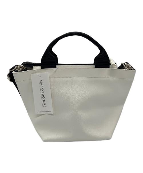 MAISON HONORE（メゾンオノレ）MAISON HONORE (メゾンオノレ) 2WAYバッグ ホワイトの古着・服飾アイテム