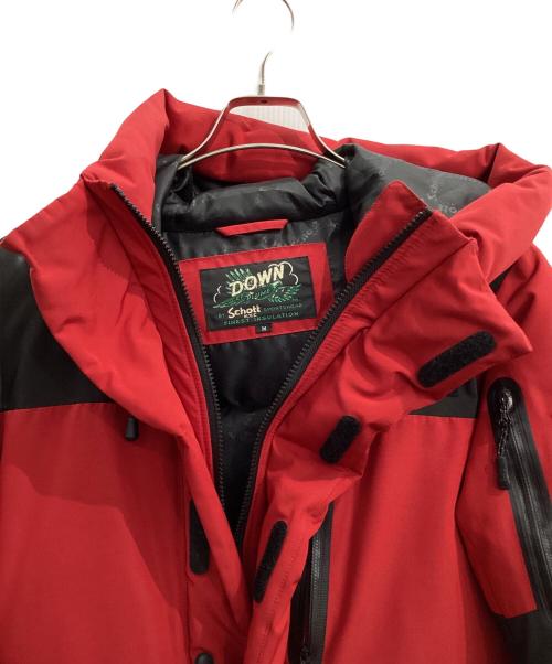 Schott（ショット）Schott (ショット) ダウンジャケット レッド サイズ:Mの古着・服飾アイテム