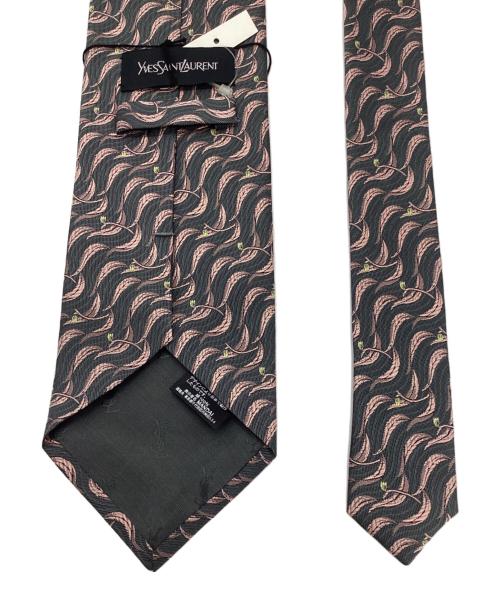 Yves Saint Laurent（イヴサンローラン）Yves Saint Laurent (イヴサンローラン) ネクタイ グレー×ピンク サイズ:　の古着・服飾アイテム