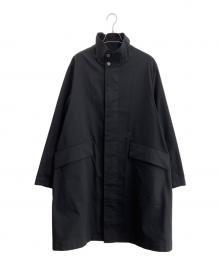 MACKINTOSH LONDON（マッキントッシュ ロンドン）の古着「ストレッチメモリーツイルスタンドカラーコート」｜ブラック