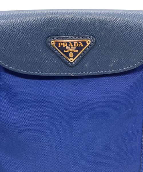 PRADA（プラダ）PRADA (プラダ) ナイロン　ショルダーバッグ ブルーの古着・服飾アイテム