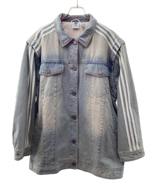 adidas（アディダス）adidas (アディダス) デニムジャケット インディゴ サイズ:2XLの古着・服飾アイテム