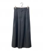 MAISON SPECIALメゾンスペシャル）の古着「4 Colors Chambray Washable Wool Baggy Wide Pants」｜グレー