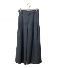 MAISON SPECIAL（メゾンスペシャル）の古着「4 Colors Chambray Washable Wool Baggy Wide Pants」｜グレー