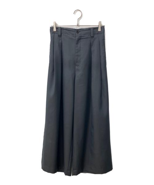 MAISON SPECIAL（メゾンスペシャル）MAISON SPECIAL (メゾンスペシャル) 4 Colors Chambray Washable Wool Baggy Wide Pants グレーの古着・服飾アイテム
