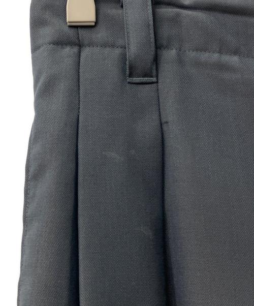 MAISON SPECIAL（メゾンスペシャル）MAISON SPECIAL (メゾンスペシャル) 4 Colors Chambray Washable Wool Baggy Wide Pants グレーの古着・服飾アイテム