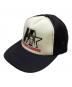 Hysteric Glamour（ヒステリックグラマー）の古着「メッシュキャップ」｜ブラック×ホワイト