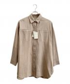 Whim Gazetteウィムガゼット）の古着「レザーシャツ」｜ベージュ