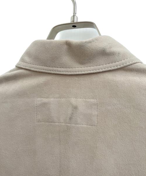 Whim Gazette（ウィムガゼット）Whim Gazette (ウィムガゼット) レザーシャツ ベージュ サイズ:Fの古着・服飾アイテム