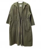 CLANEクラネ）の古着「オーバーサイズモッズコート」｜オリーブ