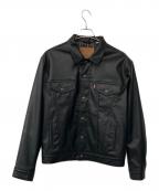 LEVI'Sリーバイス）の古着「THE TRUCKER JKT LEATHER」｜ブラック