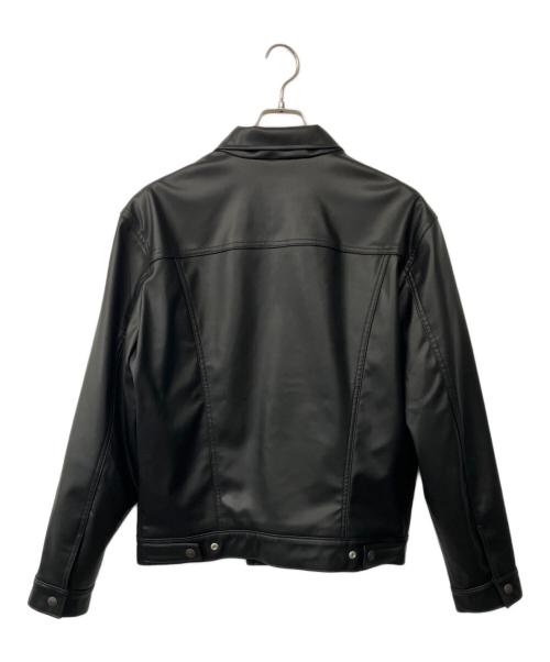 LEVI'S（リーバイス）LEVI'S (リーバイス) THE TRUCKER JKT LEATHER ブラック サイズ:Mの古着・服飾アイテム