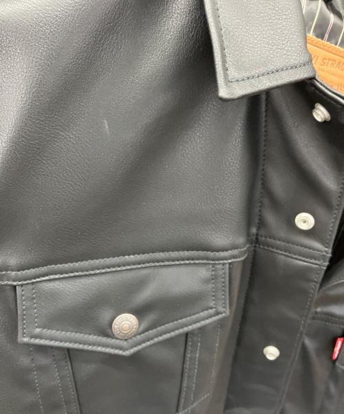 LEVI'S（リーバイス）LEVI'S (リーバイス) THE TRUCKER JKT LEATHER ブラック サイズ:Mの古着・服飾アイテム
