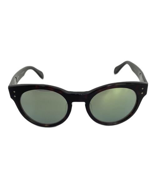 OLIVER PEOPLES（オリバーピープルズ）OLIVER PEOPLES (オリバーピープルズ) MAISON KITSUNE (メゾンキツネ) サングラス ブラック×イエローの古着・服飾アイテム