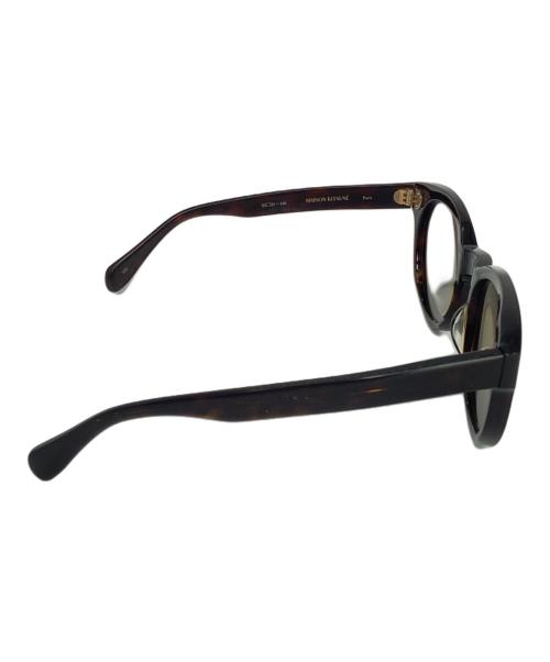 OLIVER PEOPLES（オリバーピープルズ）OLIVER PEOPLES (オリバーピープルズ) MAISON KITSUNE (メゾンキツネ) サングラス ブラック×イエローの古着・服飾アイテム