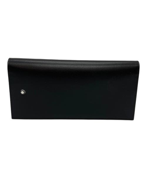 MONTBLANC（モンブラン）MONTBLANC (モンブラン) ジップ式ロングウォレット　14cc　マイスターシュテュックレザー ブラックの古着・服飾アイテム