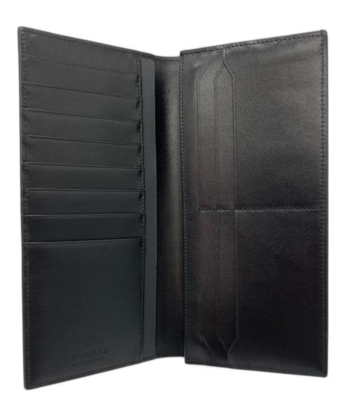 MONTBLANC（モンブラン）MONTBLANC (モンブラン) ジップ式ロングウォレット　14cc　マイスターシュテュックレザー ブラックの古着・服飾アイテム