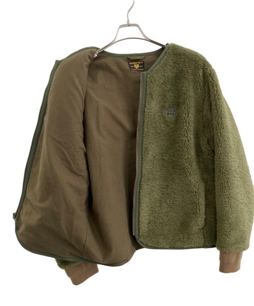 HUMAN MADE（ヒューマンメイド）HUMAN MADE (ヒューマンメイド) ボアライナージャケット オリーブ サイズ:Mの古着・服飾アイテム