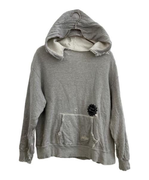 SAINT MICHAEL（セントマイケル）SAINT MICHAEL (セントマイケル) HOODIE DOUBLE FACE ライトグレー サイズ:Mの古着・服飾アイテム