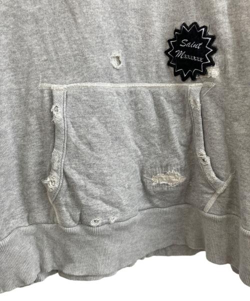 SAINT MICHAEL（セントマイケル）SAINT MICHAEL (セントマイケル) HOODIE DOUBLE FACE ライトグレー サイズ:Mの古着・服飾アイテム